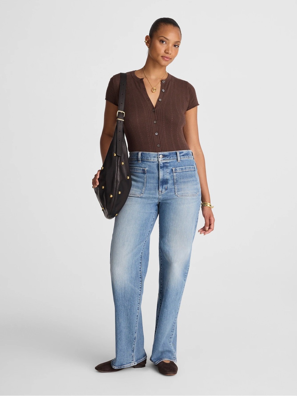 Madewell Curvy Emmett Wide Leg Jeans